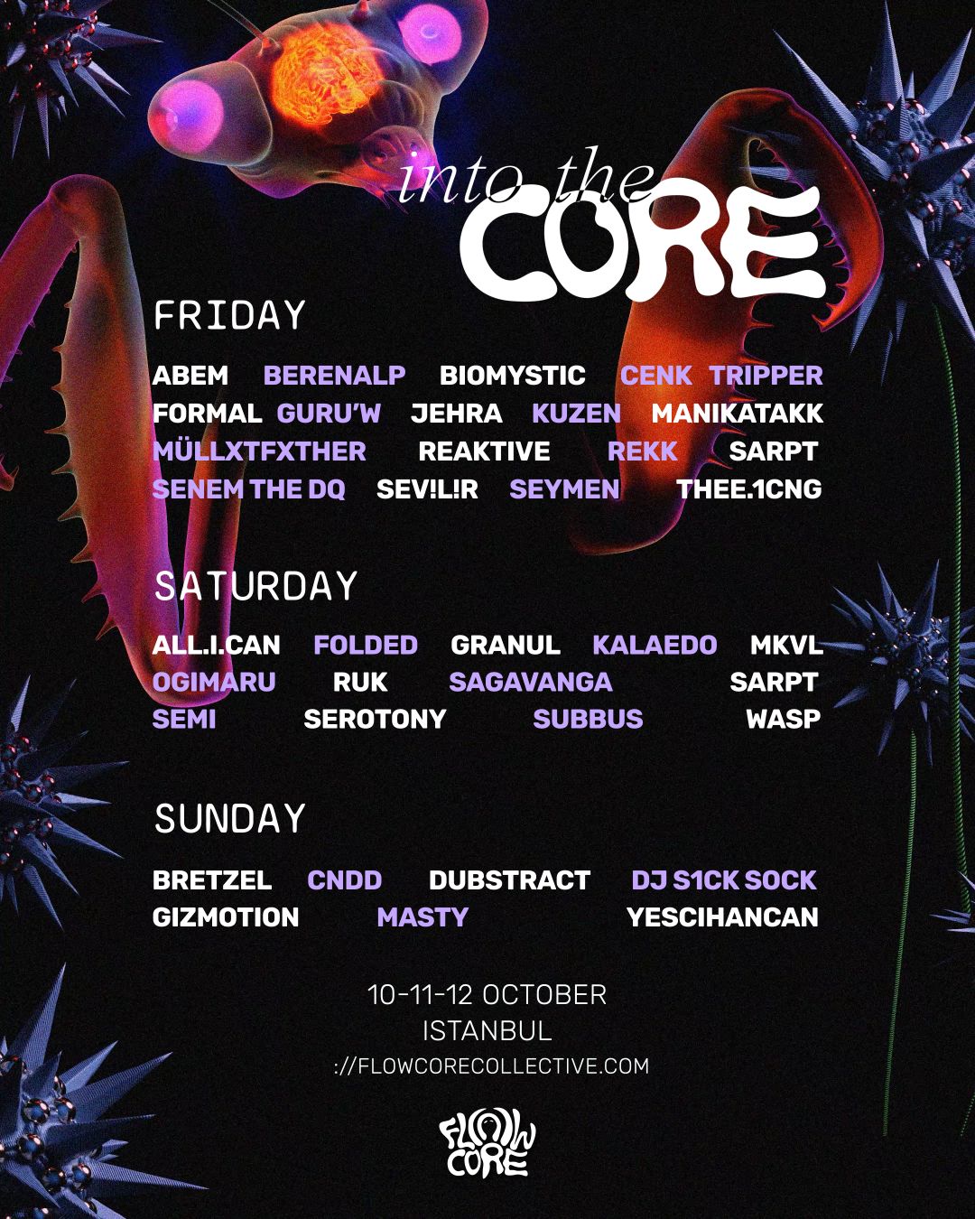 INTO THE CORE — Flowcore Collective